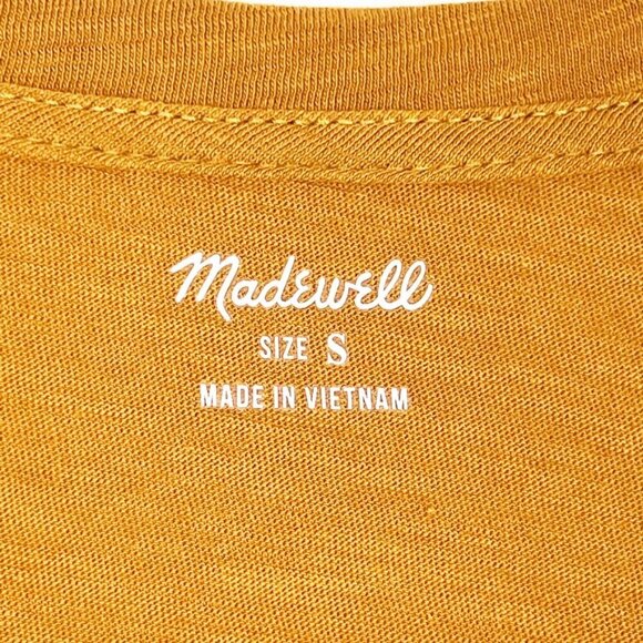 Madewell Whisper Cotton V-Neck Tank. Spiced Olive. Size S - Picture 5 of 11